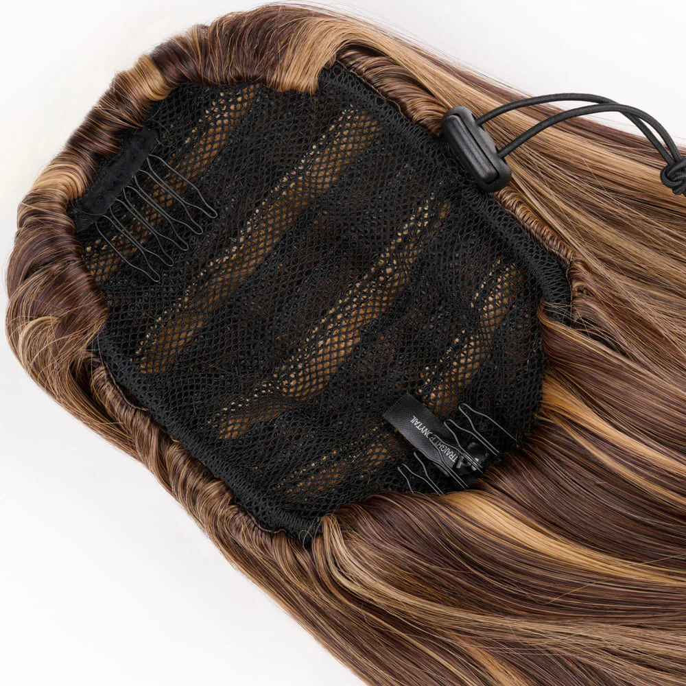 Stranded Short Swoop Ponytail - Colour #4/27 Coral Bells - Image 3