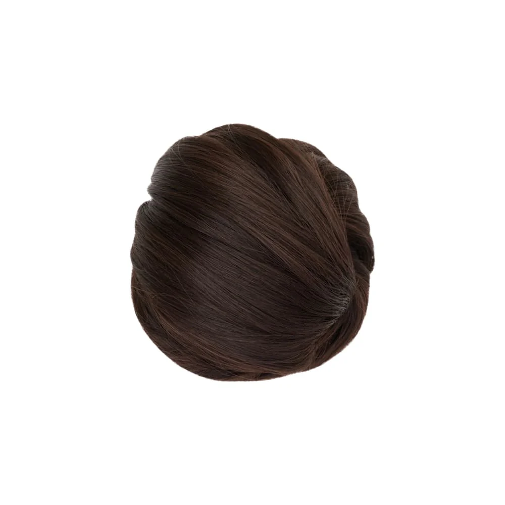 Stranded Clip-in Mum Bun - Colour #4 Chocolate Dahlia